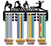 CREATCABIN Porta Medaglie Da Ginnastica Appendino per Medaglie Piccolo Premio Da Appendere A Parete Decorazione per La Stanza Della Casa Display 3 linea Design Contiene 40+ medaglie Regalo per 29x13cm