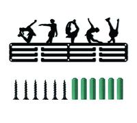 CREATCABIN Porta Medaglie Espositore per Pattinaggio su Ghiaccio Telaio per Sport Awards Porta Medaglie in Metallo Portabici Parete Robusto Atleti Giocatori Ping-Pong Ginnastica Oltre 60 medaglie