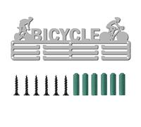 CREATCABIN Porta Medaglie per Bicicletta Ciclismo Sport Display Appendiabiti Premi Porta Cordino in Metallo Robusto A Parete Atleti Giocatori Ginnastica Oltre 60 medaglie Olimpico