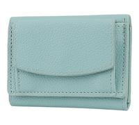 CREATCABIN Portafoglio in Pelle PU Verde Mare Scuro Portafoglio A Tre Ante Portafoglio Tascabile Rettangolare Bottone Automatico Portafoglio Compatto Porta Carte Scomparto Contanti 20.3x9.8x0.9cm