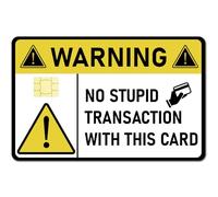 CREATCABIN Skin Carte Debito Skin Carte Credito Adesivo Che Copre Senza Bolle Avvertenza Sottile Decalcomanie Personalizzate La Protezione Carte Bancarie Involucro 18.6x13.7cm