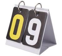 CREATCABIN Tabellone Segnapunti Piccolo Segnapunti da Tavolo Segnapunti Flipper con Numeri Staccabili per Basket Tennis Badminton Pallavolo Baseball Calcio per Competizione 10.2x10.3cm