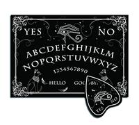 CREATCABIN Tavola degli Spiriti Legno Tavola A Pendolo Tavole Ouija Parlanti Legno Planchette Nero Rabdomanzia Divinazione Gioco Caccia agli Decorazione per Wicca 11.8 x 8.3 Pollice-L'Occhio Horus
