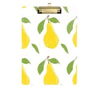 Create-a-seamless-pattern-featuring-yellow-pere-con-verde-foglie-su-un-bianco-sfondo-17439973836 Appunti in acrilico per infermieri e ufficio, lavagna clip in plastica con clip a basso profilo, gancio