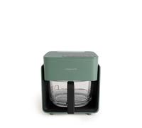 AIR FRYER STUDIO CRYSTAL - Friggitrice Ad Aria Ad Aria In Vetro 4,2 L Con Vaporizzatore Opzionale Salvia
