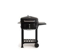 CREATE/BBQ SMOKEY PRO/Barbecue affumicatore a carbone/Con regolatore di braci, tavolino pieghevole, griglia superiore, facile da pulire