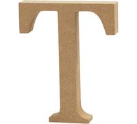Create Crafts Creativ 56329 MDF Letter (13cm H, 2cm Thick) -T, Wood, Brown, 11 x