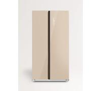 CREATE / FRIDGE STUDIO SIDE BY SIDE 550 / Frigorifero stile Side by side 550L sabbia / 91,2 x 70,4 x 177,7cm / No frost, modalità vacanze, trattamento antibatterico, touch elettronico, 158W