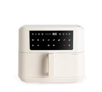 CREATE/FRYER AIR DUAL/Friggitrice senza olio 10 L con divisorio bianco panna/Capacità 7-8 porzioni, Pannello di controllo touch multifunzionale, 10 programmi preinstallati, 2400W
