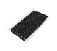 Create idea 1 nastro decorativo glitterato lucido, 13 m, nastro con paillettes, adatto per fai da te, cucito, artigianato, abbigliamento, decorazione di abiti (nero)