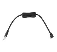 Create idea 1 Pezzo Cavo Di Prolunga USB 2.0 A Mini-USB Ad Angolo Retto Da 90 Gradi Con Interruttore Di Accensione/spegnimento Per PC Laptop Alimentazione Mobile Auto GPS (30 Cm)