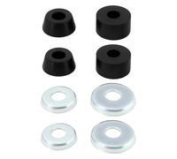 Create idea 1 set di cuscinetti cilindrici 95A per skateboard rigido, compatibili con camion indipendenti, compatibili con skateboard Venture, colore nero