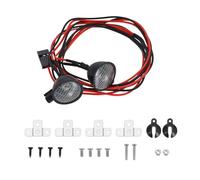 Create idea 1 Set RC Auto Faro 1/10 RC Auto Rotonda Tetto Luce Staffa Regolabile RC Crawler Car Searchlight Compatibile con SCX10 Compatibile con Axial TRX4