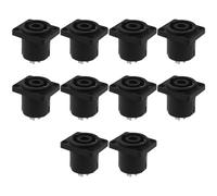 Create idea 10 connettori jack femmina Speakon a 4 pin per amplificatori per altoparlanti audio a 4 poli, jack per altoparlanti quadrati Twist Lock compatibile con Neutrik Speakon NL4MP/NL4MPR/NL4FC