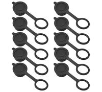 Create idea 10 Pezzi GX12 Aviation Connector Plug Cover Compatibile Con Prese Per Connettori Aviation Tappo In Gomma Connettore Circolare Manicotto Protettivo Nero