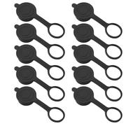 Create idea 10 Pezzi GX16 Aviation Connector Plug Cover Compatibile Con Prese Per Connettori Aviation Tappo In Gomma Connettore Circolare Manicotto Protettivo Nero