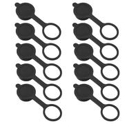 Create idea 10 Pezzi GX20 Aviation Connector Plug Cover Compatibile Con Prese Per Connettori Aviation Tappo In Gomma Connettore Circolare Manicotto Protettivo Nero