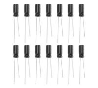 Create idea 100 Pezzi Condensatore Elettrolitico Radiale 10uf 50V Con Conduttori Radiali In Alluminio Condensatori Elettrolitici In Alluminio Da 105 C Per Progetti Fai Da Te