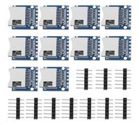 Create idea 10Pcs 3.3V Micro SD Card Reader Modul SPI SD Card Slot Modulo Socket Reader con 6-Way Pin Strip per Micro SD Card ESP32