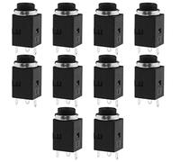Create idea 10Pcs 3.5mm 3 Pole Stereo Jack Socket 3 Pin Femmina Montaggio a Pannello Connettore Accessori per Elettrodomestici Televisioni Sistemi Stereo sistemi stereo