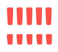 Create idea 10PCS RC Trasmettitore Interruttore Antiscivolo Copertura Protezione Interruttore Telecomando Manicotto Protezione Leva Tappo Compatibile Con Futaba Rosso (5x Lungo 5x Corto)
