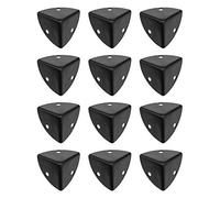 Create idea 12 pz Nero Angolo Brace Protezioni Decorative Avvolgere Angolo Bordo Guardia Della Copertura Staffe 25mm per Caso di Legno Baule Box Flightcases