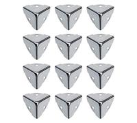 Create idea 12pcs 25X25X25mm Angolo Brace Protezioni Avvolgere Angolo Bordo Guard Staffe Copertura Cromato per Baule Caso Cassa Cassa Flightcase