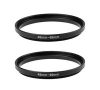 Create idea 2 adattatori ad anello per filtro obiettivo da 48-49 mm, per filtri da 49 mm e cappucci con filettatura da 48 mm