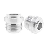 Create Idea 2 adattatori per carburante, AN10, per tubi tondi maschio