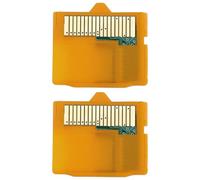 Create idea 2 adattatori per schede di memoria da MicroSD TF a XD, compatibili con Olympus U1040 u9000 u7000 u6000 SP590, giallo