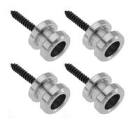 Create idea 2 Paia Di Lucchetti E Pulsanti Per Tracolla Chitarra Lucchetti Sicurezza A Sgancio Rapido Con Viti Di Montaggio Compatibile Con Schaller 11,9x9,9mm Argento