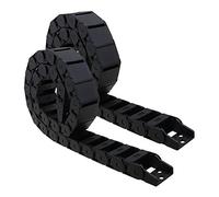 Create idea 2 Pezzi Catene Portacavi in Nylon da 18x37mm Cavo Semi Chiuso Portacavi Linea di Traino 1M di Lunghezza Flessibile Annidato per Macchine Utensili CNC Accessori per Stampanti 3D