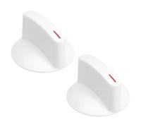Create idea 2 Pezzi Manopola Selettore Lavatrice Con Clip Manopola Asciugatrice Sostituzione WH1X2721 AP2044893 Compatibile Con Haier Compatibile Con Whirlpool Bianco