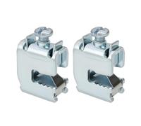 Create idea 2 Pezzi Terminale Barra Collettrice 16 Mm² Per 12 X 5 Mm Piatto Rame Per Il Collegamento Di Cavi Singoli Multi-filo E Fili Liberi A Barre Collettrici In Acciaio Zincato