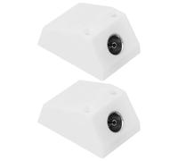 Create idea 2 prese coassiali per antenna con montaggio a superficie singola, per ricezione di segnali TV e radio FM