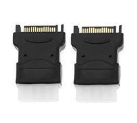 Create idea 2 Pz 4 Pin Maschio IDE Molex a Sata 15 Pin Maschio Adattatore Convertitore Molex a Sata Adattatore di Alimentazione Accessori per Potenza HHD/SSD/DVD RW/Hard Drive