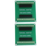 Create idea 2 schede breakout GPIO 1 in 2 con WiFi wireless Bluetooth per scheda microcontrollore ESP-WROOM-32, colore verde, 30 pin, 66 x 63 mm