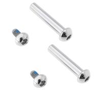 Create idea 2 Set 40mm MTB Bike Sospensione Posteriore Ammortizzatore Bullone Di Montaggio M8 Viti Di Bloccaggio A Esagono Incassato Semi-Rotondo Chiodo Femmina Con Chiodi Da 12mm