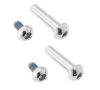 Create idea 2 set di 29 mm MTB sospensione posteriore ammortizzatore bullone di montaggio M8 semi-rotondo esagonale Socket viti di bloccaggio femmina con chiodi 12 mm