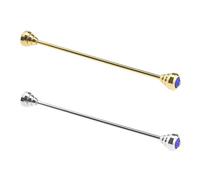 Create idea 2 spille da uomo con colletto a barra per camicia e cravatta in metallo spilla da bavero decorazione per camicia da uomo ragazzi padre marito amante 6.4cm rame metallo strass argento