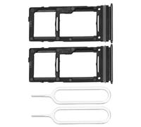 Create idea 2 Supporti per Scheda SIM Dual SIM Card Slot per Micro SD, Ricambio con Pin SIM, Compatibile con Samsung Galaxy A52 5G/A52 4G/A72/A52s 5G/A72 5G, Nero
