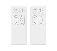 Create idea 2 telecomandi di ricambio per ventilatore da scrivania, compatibile con Dyson AM06, AM07, AM08, bianco (senza batteria)