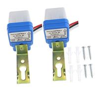 Create idea 2 x fotoswitch sensore di luce Dawn automatico fotocellula rivelatore sensori interruttore 230V