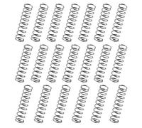 Create idea 20 molle a compressione a spirale, in acciaio inox, diametro 1,2 mm, diametro esterno 10 mm, lunghezza 40 mm, argento per applicazioni domestiche