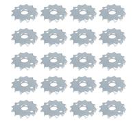 Create idea 20 tasselli a disco per legno, connettori a vite su un lato, 48 x 12 mm, per travi e telai in legno