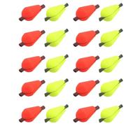 Create idea 20pcs Float Schiuma Fly Fishing Float Strike Indicatore Goccia D'acqua Bobber Indicatori Accessorio Fluorescente Giallo e Arancione Rosso