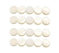 Create idea 20PCS Tastiera Intarsio Puntini 6mm Naturale Abalone Shell Intarsio Puntini Decorazione per Chitarra Ukulele Basso Mandolino Banjo Bianco