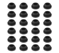 Create idea 24 occhielli per piano cottura camper, in gomma nera, compatibili con griglie Magic Chef, set di occhielli protettivi in gomma per fornelli camper, 16 x 7 x 8 mm