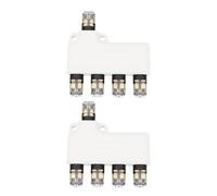Create idea 2Pcs 1 Cavo 4 Vie Scatola di Giunzione Connettore Cavo 5 Pluggable 2 Pin Connettore di distribuzione dell'Alimentazione per 12V Configurazioni di Illuminazione LED