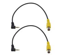 Create idea 2PCS 2.5mm TRRS Maschio A RCA Femmina Cavo Navigatore GPS per Auto Video Ingresso AV Cavo Adattatore RCA Cavo Audio Convertitore Cavo di Collegamento Piombo 26cm